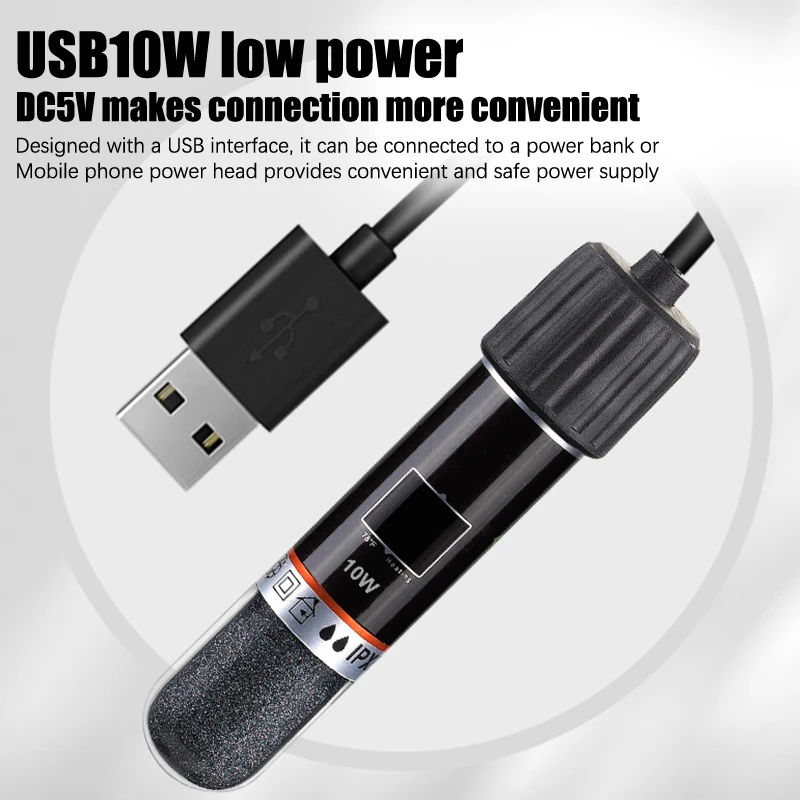 USB Mini Aquarium Immersion He - Fish Tank Heater recension och pris