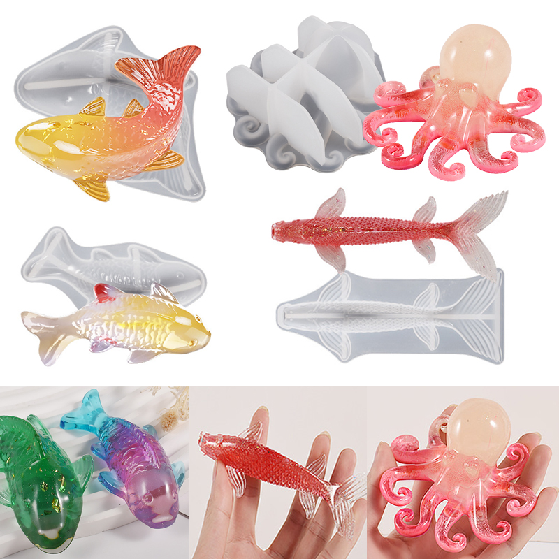 3D Koi Fish Shaped Epoxy Resin - Fish Aquarium Home recension och pris