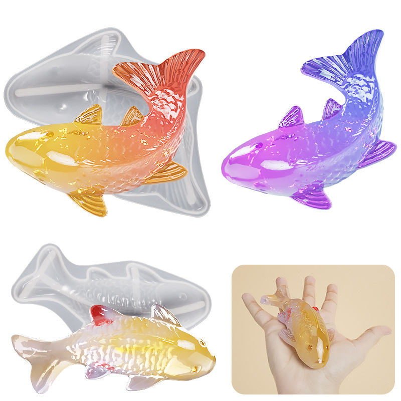 3D Koi Fish Shaped Epoxy Resin - Fish Aquarium Home recension och pris