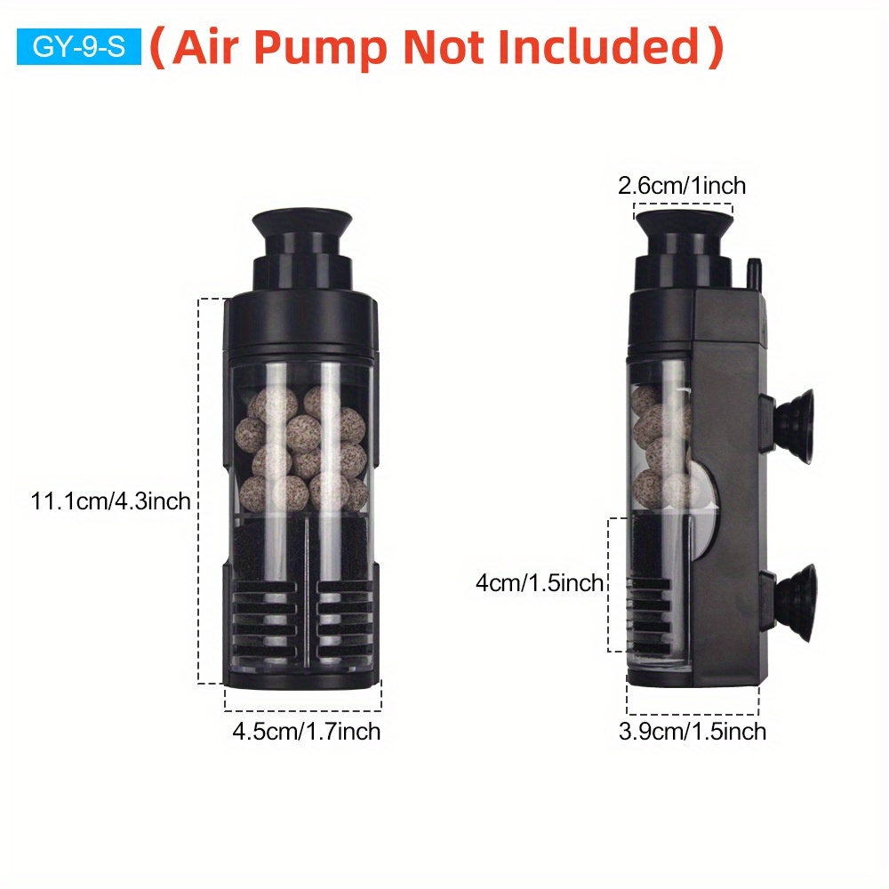 Compact Wall-Mounted Bio Spong - Aquarium Fish Betta recension och pris
