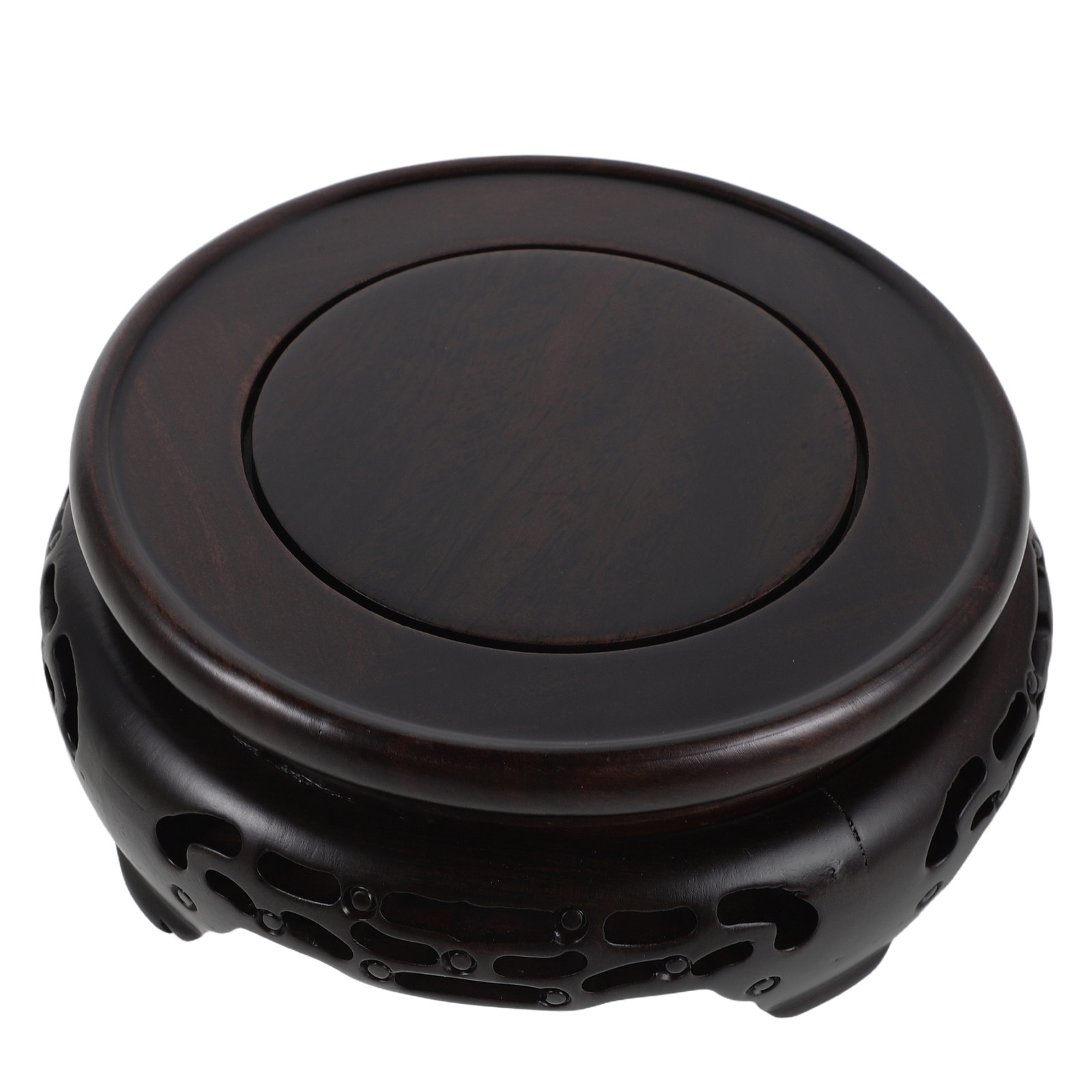 Wooden Vase Display Stand Roun - Aquarium Plants recension och pris