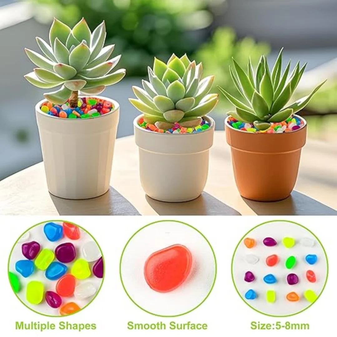 500Pcs Glow in The Dark Garden - Fish Tank Gravel recension och pris