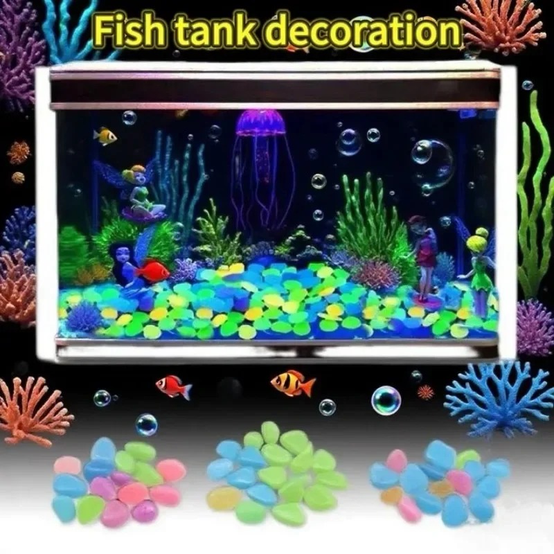 100-1000PCS Luminous Stone Gar - Fish Aquarium Home recension och pris